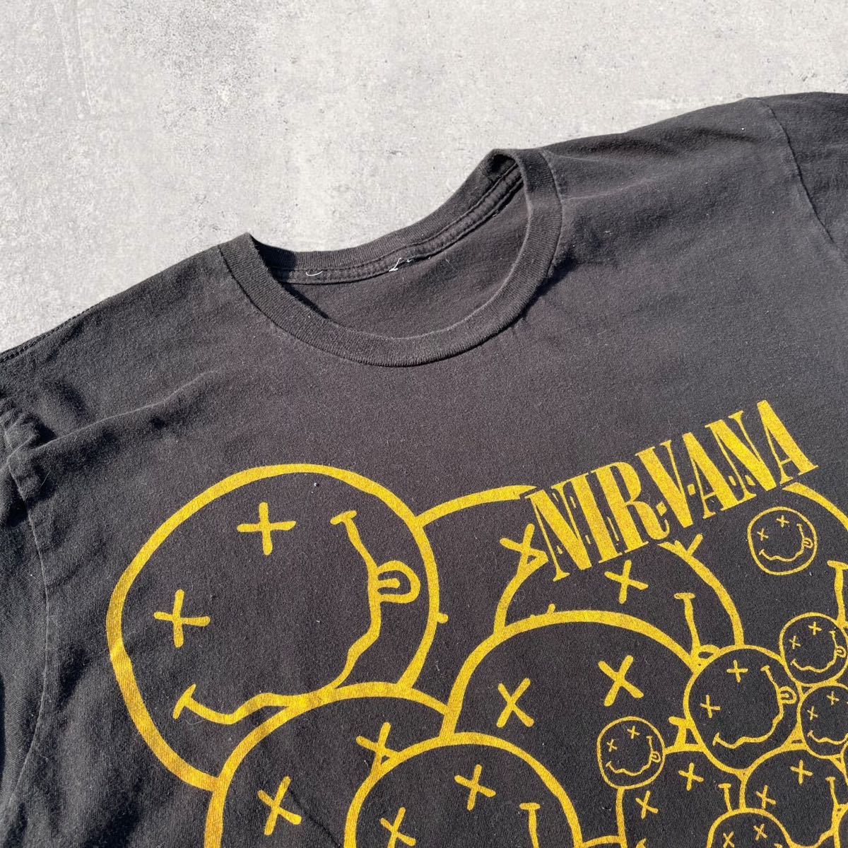 超希少NIRVANA グラフィック Tシャツブラックヴィンテージ90s 美品