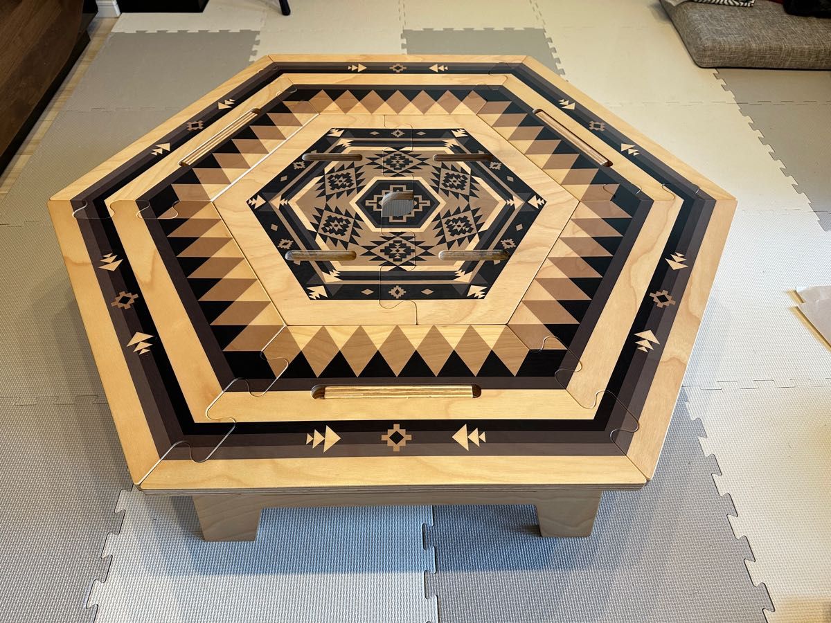 TheArth ヘキサテーブル 黒しま次郎 TheArth収納袋付き TheArth ヘキサ