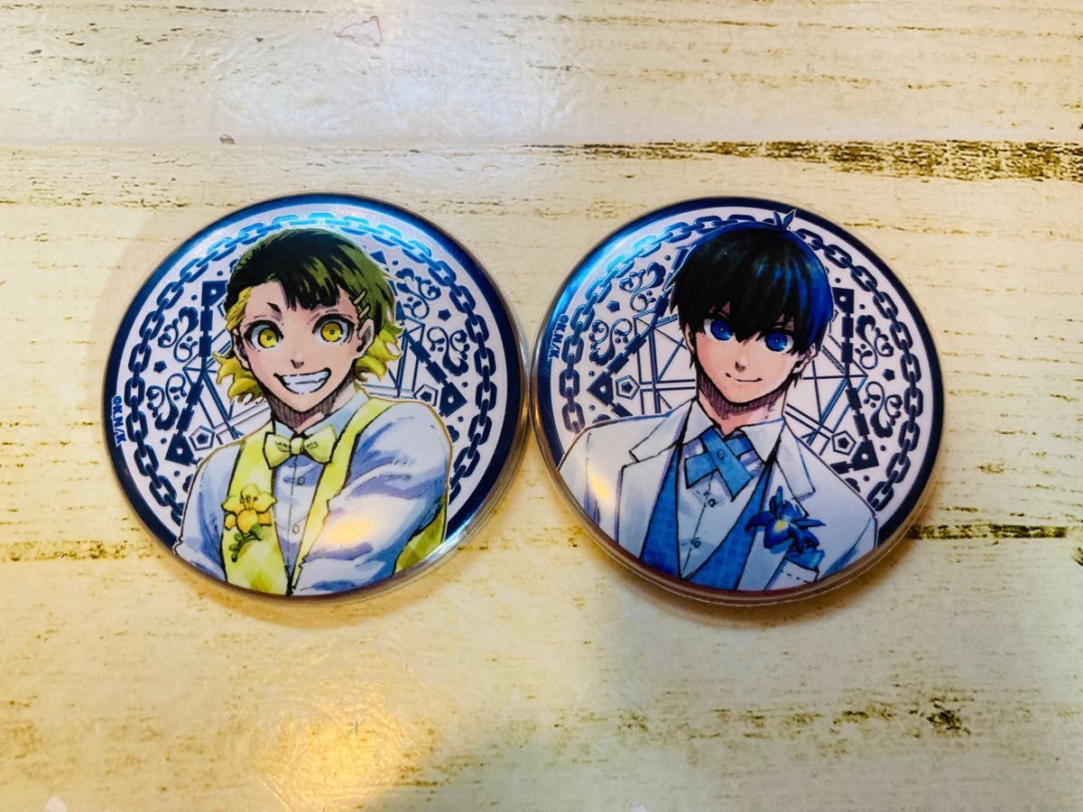 ブルーロック 潔世一 アルティメタル缶 缶バッジ ブルーロック展 原画
