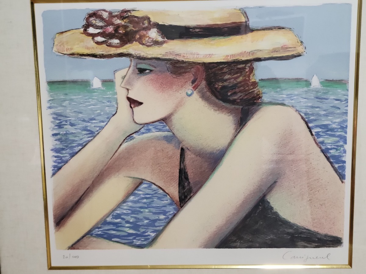 カシニョール 7月 絵画 リトグラフ ジャン・ピエール・カシニョール