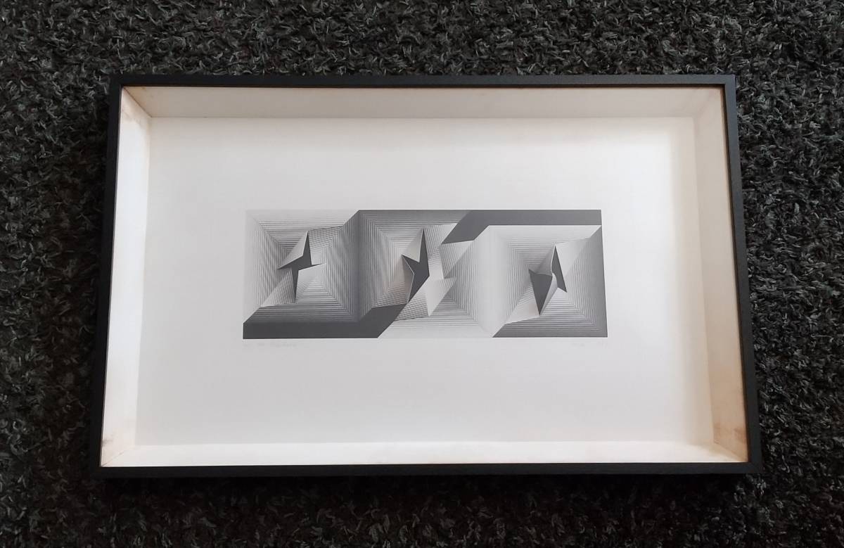 川久保ジョイ 写真 額装済 約42x42cm サイン入りシール ED7 川久保