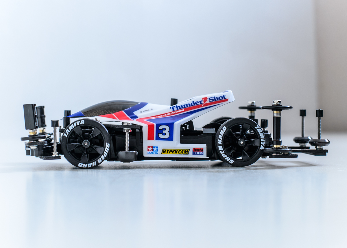 ミニ四駆 サンダーショットJr MSカスタム 塗装済み完成品・未走行