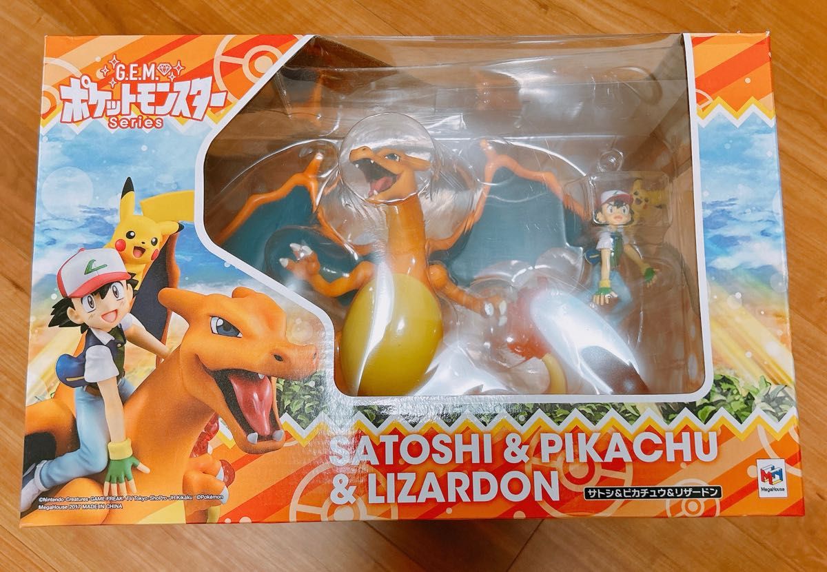 G.E.M. サトシ & ピカチュウ & リザードン フィギュア ポケモン サトシ