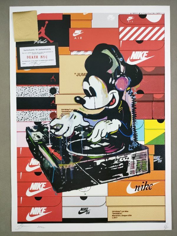 DEATH NYC ゴジラ【戦艦テメレール号】☆アートポスター☆ 極美品／未