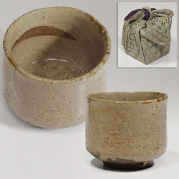 京唐津 ぐい呑み 盃 幕末〜明治 絵唐津 古美術 古道具 アンティーク 京