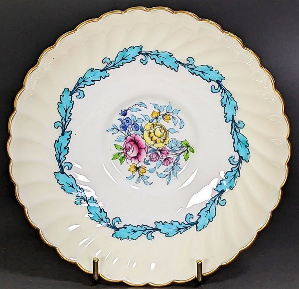 1900年 ミントン minton エナメル ターコイズ キャビネットプレート