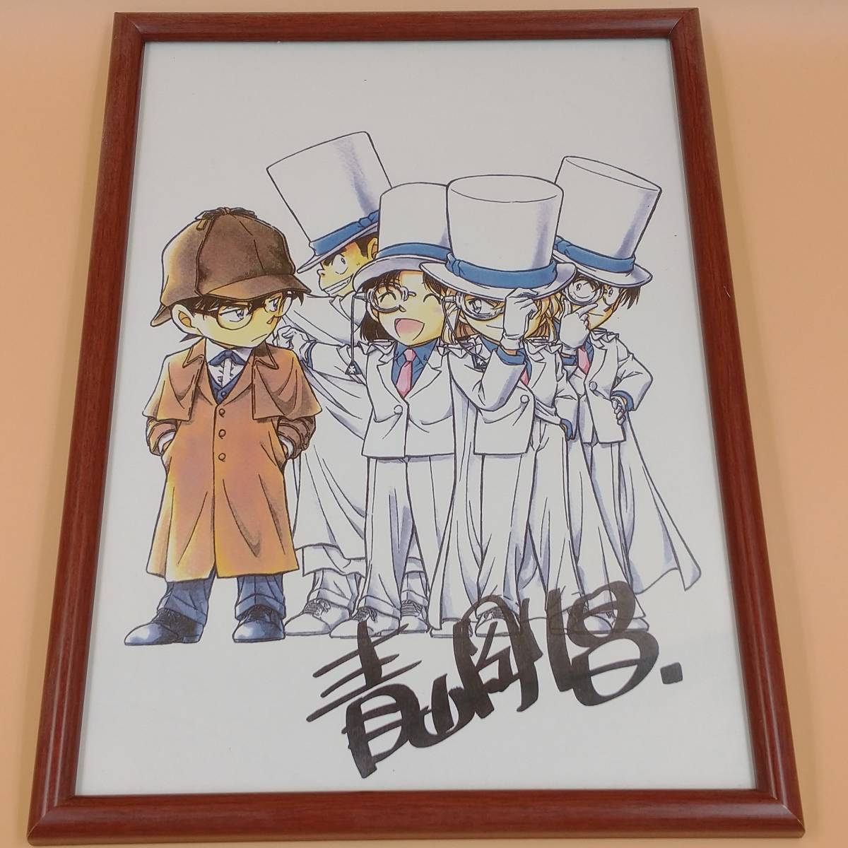 レア 非売品 名探偵コナン イラスト； 青山剛昌 告知ポスター B2サイズ