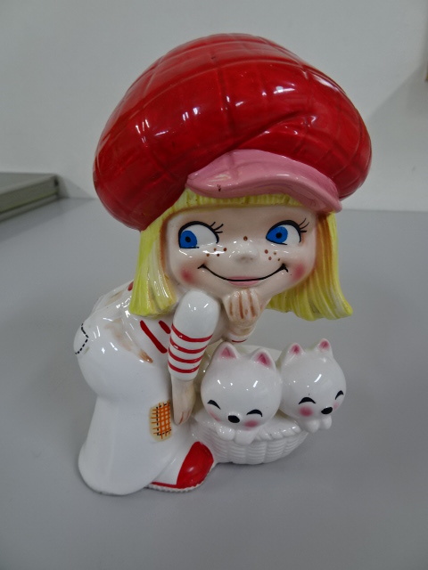 Yahoo!オークション - 【内藤ルネ 貯金箱】貯金箱 陶器製 女の子 アン