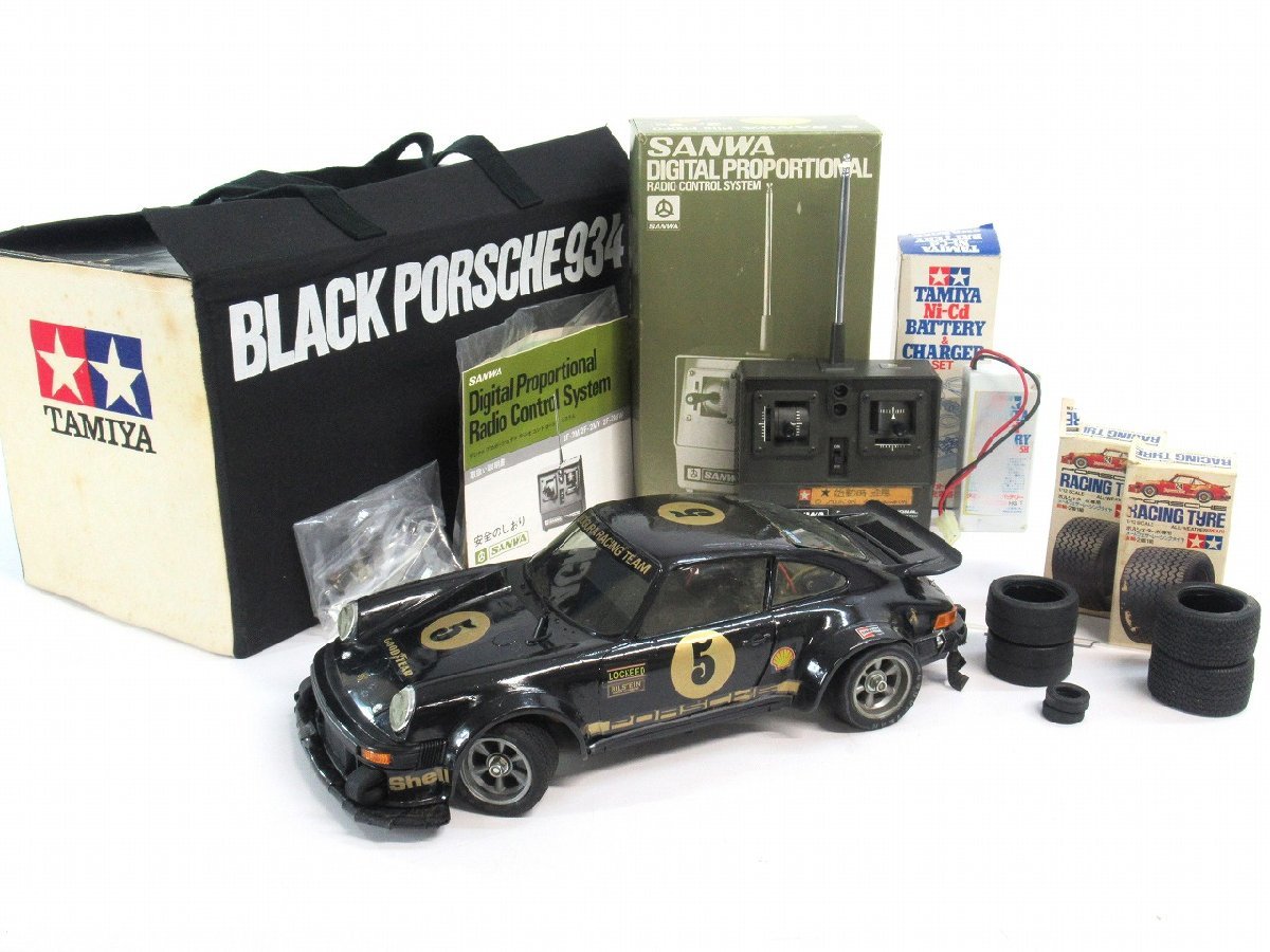 タミヤラジコン ブラック ポルシェ934 注意本物では、ありません