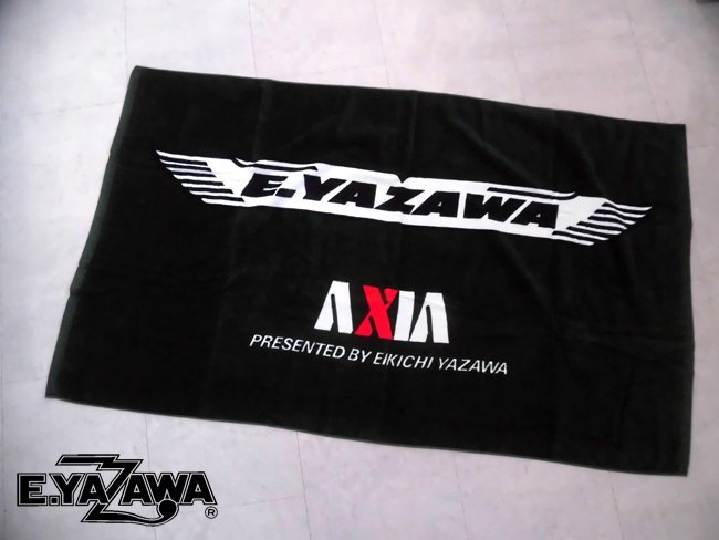 E.YAZAWA COMPANY ロゴ ビーチタオル ネイビー E.YAZAWA COMPANY ロゴ