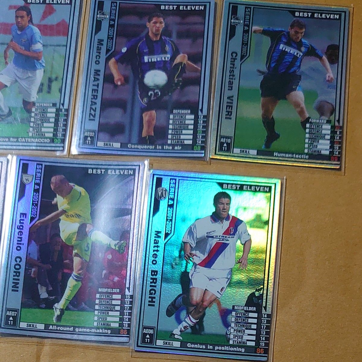 82▽WCCF 2001-2002 キラ まとめ売り 25枚セット TS/BE他