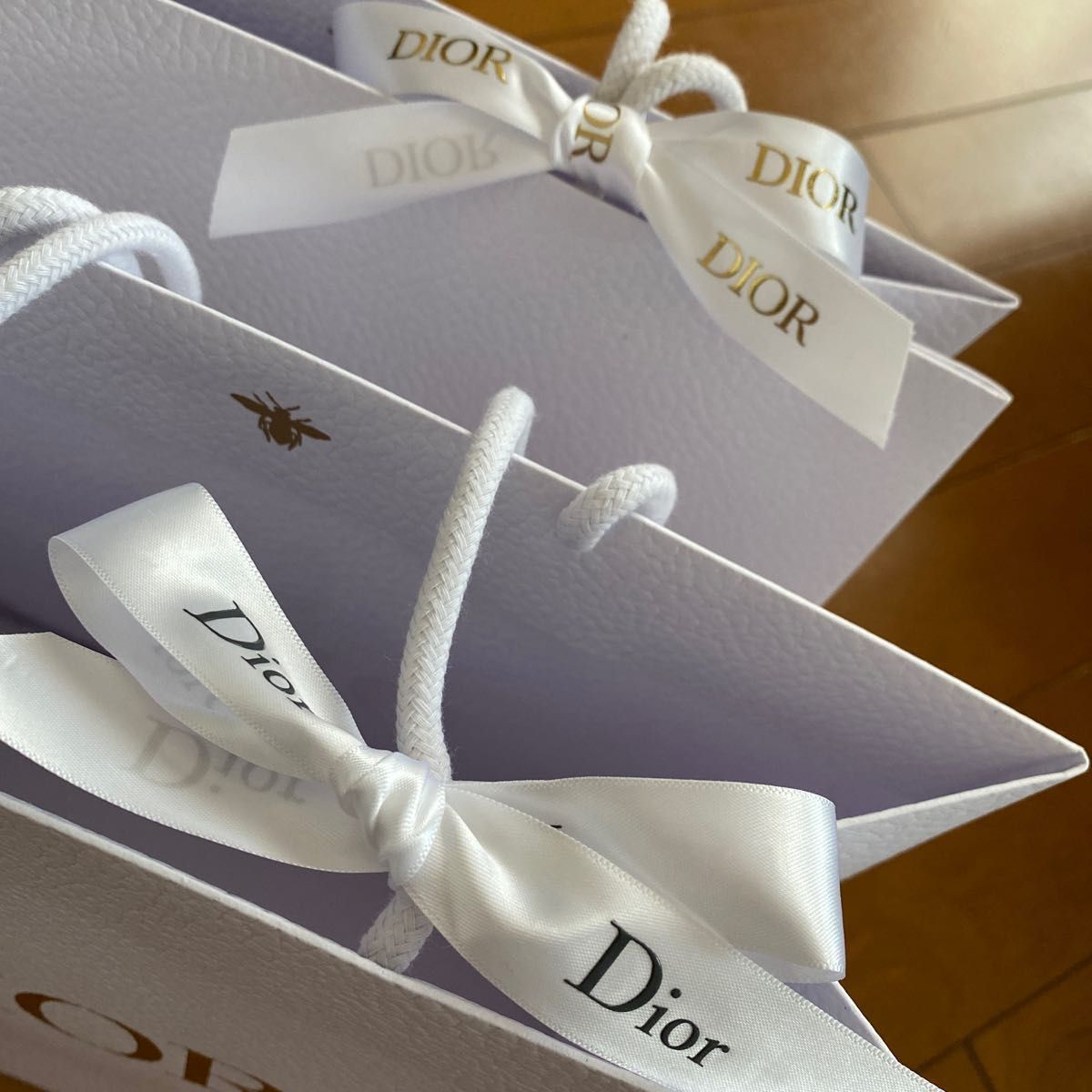 Dior ディオール ショッパー 大 2枚 リボン付き ノベルティ 未使用