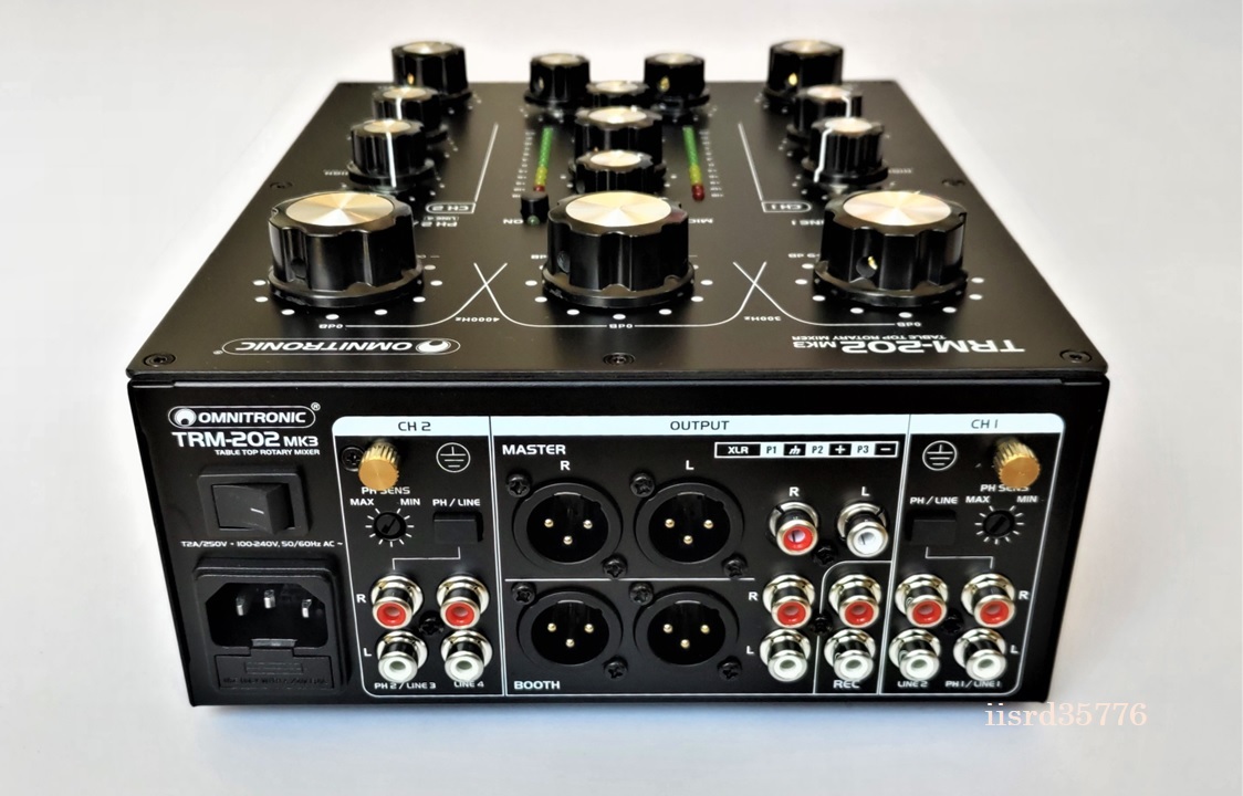 omnitronic trm-202 mk3 2ch ロータリーミキサー