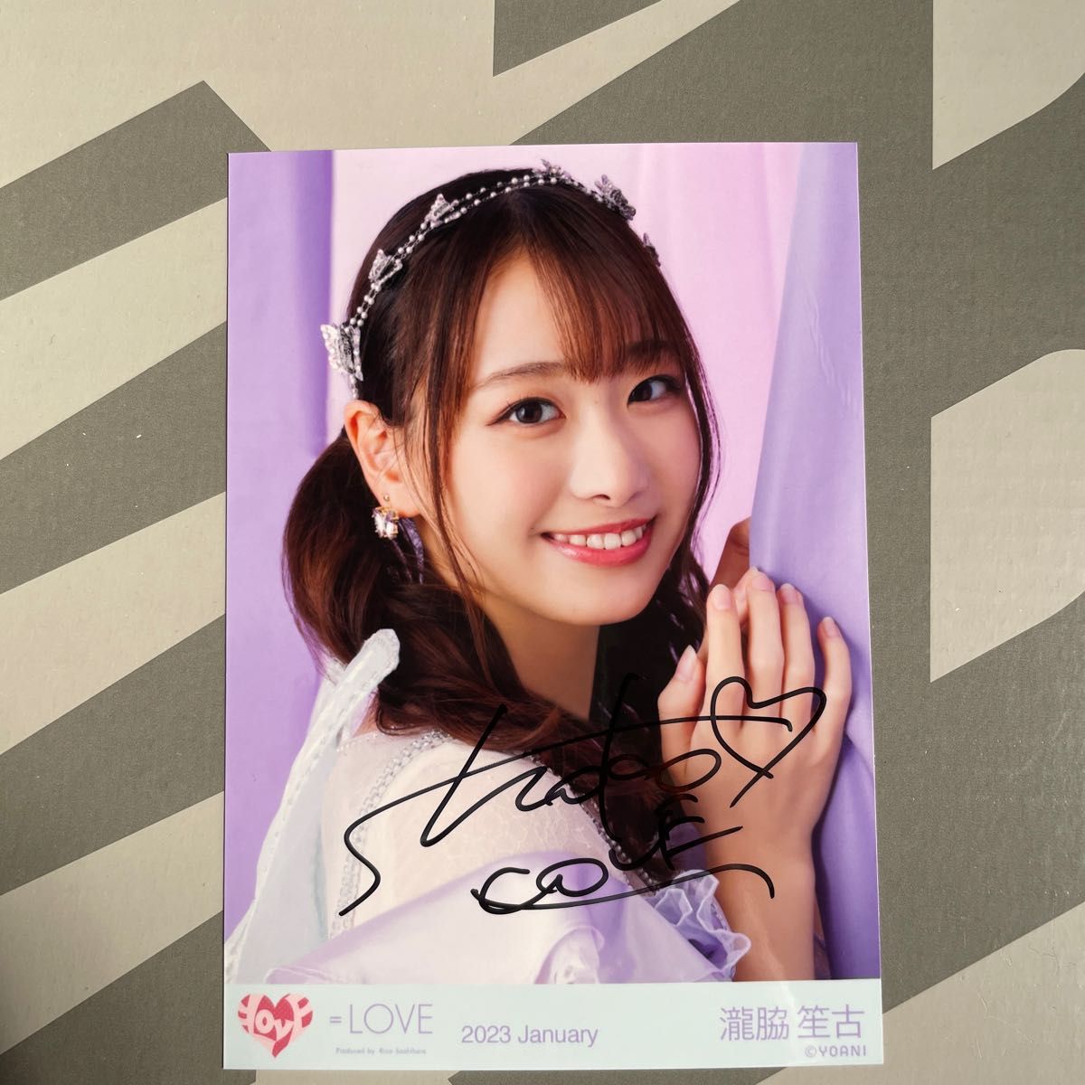 イコラブ 瀧脇笙古 直筆 チェキ 瀧脇笙古 生写真 5周年コンサート 直筆