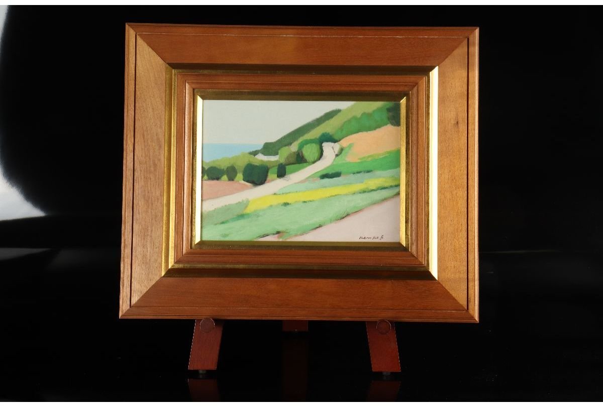 Yahoo!オークション - [URA]真作保証/藤井兼弘『春ノ三浦』/油彩4号/H-