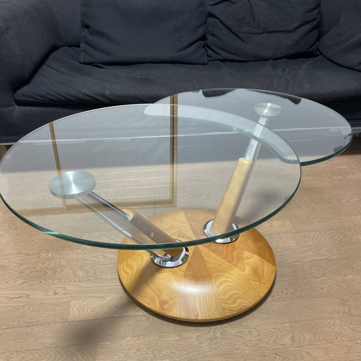 最終値下げ】Ronald Schmitt ガラスサイドテーブル 最終値下げ】Ronald