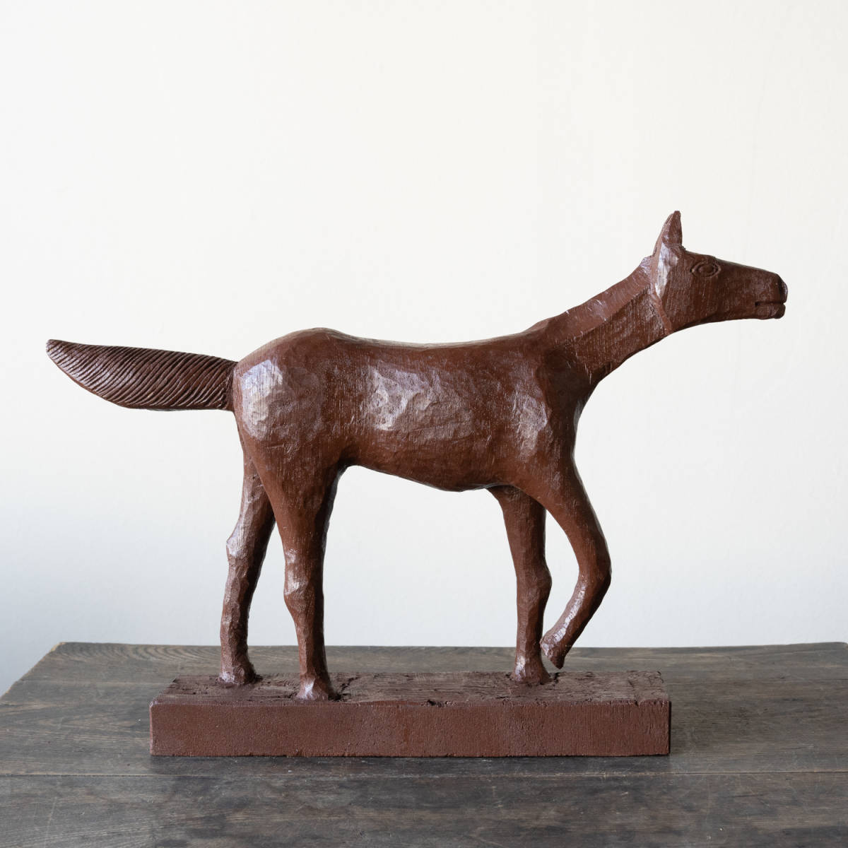 卸売 【木彫り】アンティーク/馬 種付け 木彫り】アンティーク/馬 種付け