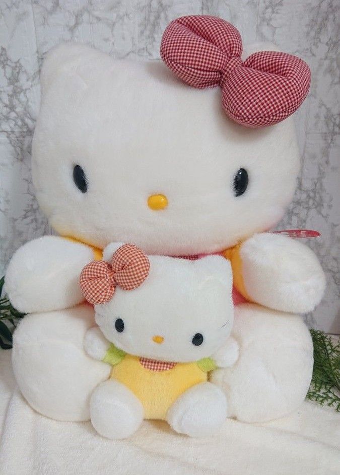 レア サンリオ ハローキティ ぬいぐるみ ナカヨシ LL レトロ 2001