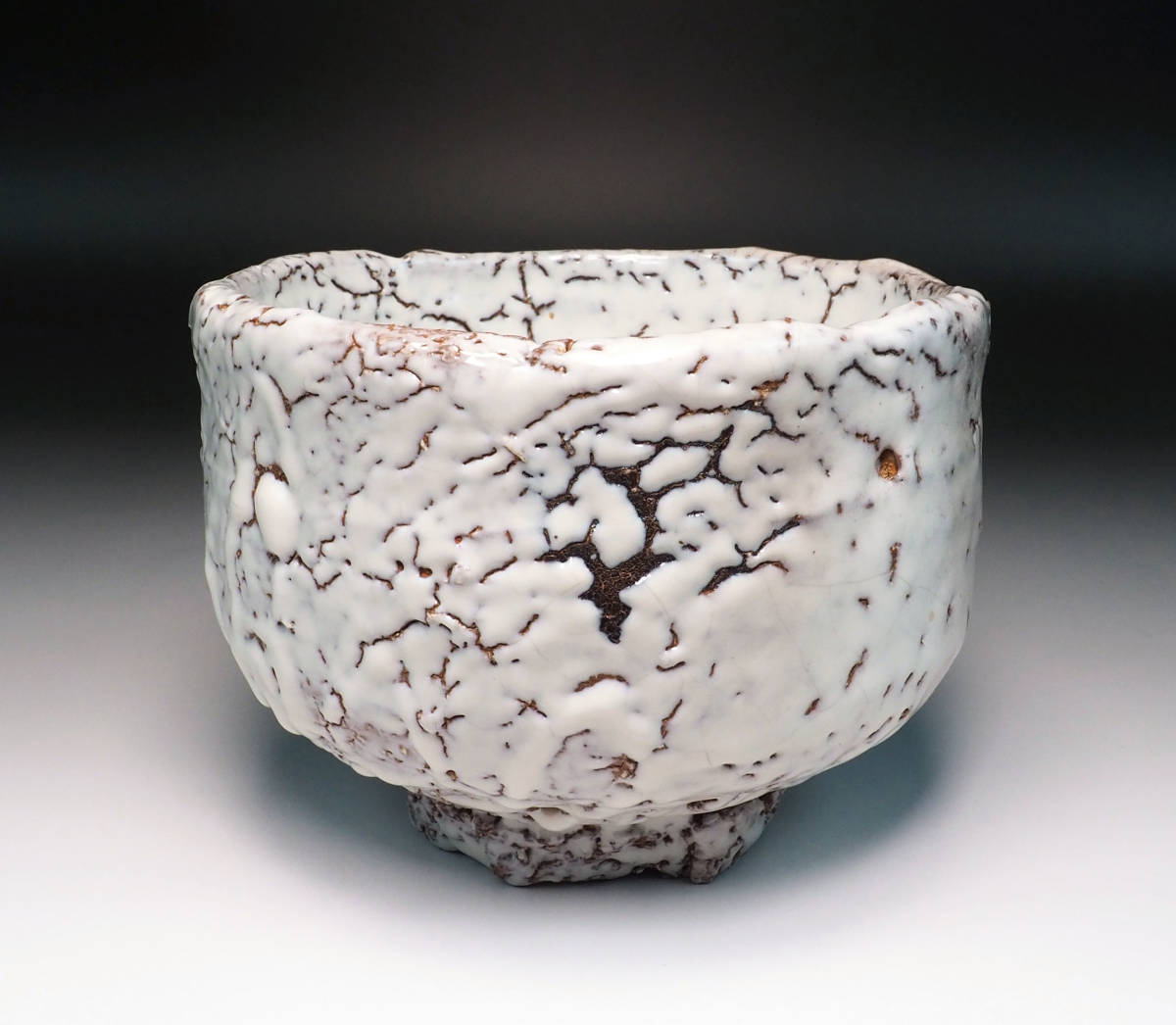 人間国宝 十一代三輪休雪 白萩茶碗「吉祥」表千家而妙斎花押k161