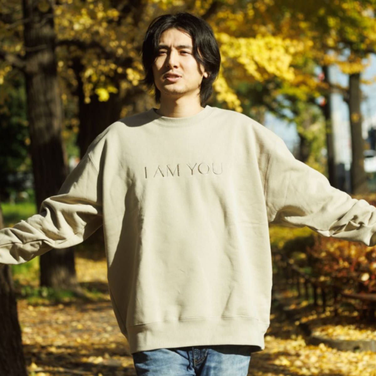 藤井風 スウェット ベージュ I AM YOU 藤井風 I AM YOU スウェット