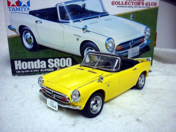 Yahoo!オークション - TAMIYA ホンダ S800 エスハチ 1/20 ミニカー 黄