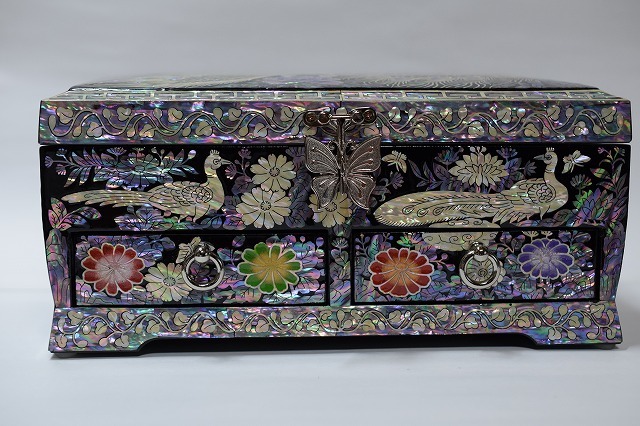 新品未使用】韓国 最高級工芸品 螺鈿 最高級品】韓国螺鈿細工の工芸品