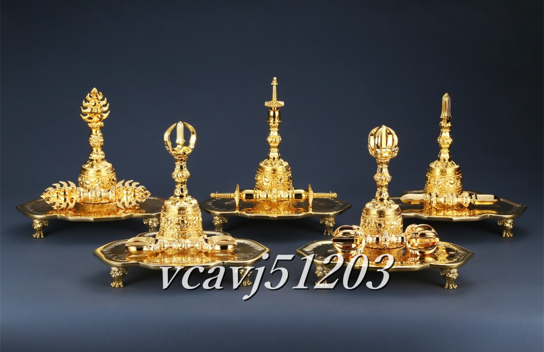 修縁堂】密教法具 真言宗 法器 炎の宝珠鈴 寺院用仏具 修縁堂】密教法