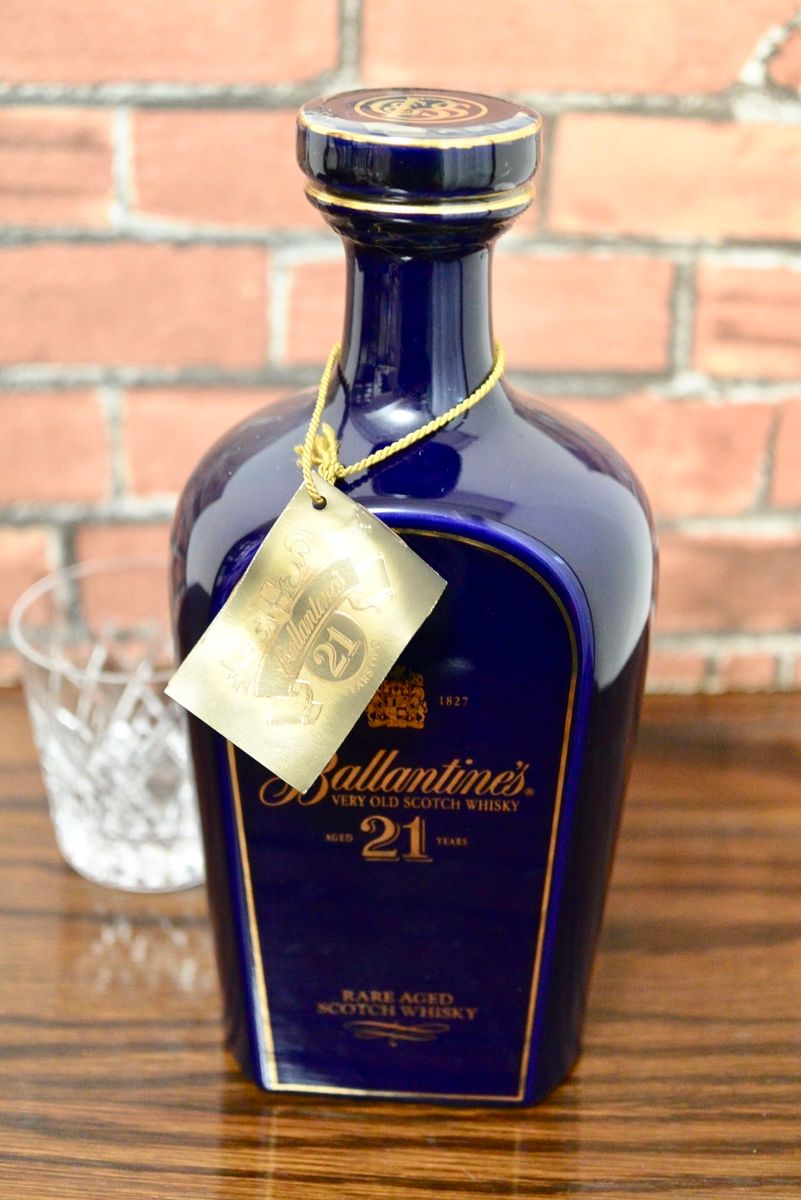 バランタイン21年 古酒 Ballantines 陶器 青 ブルーボトル｜Yahoo
