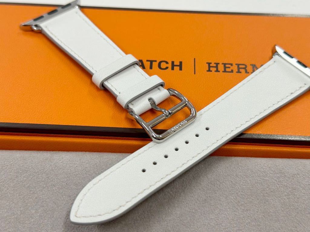 即決 未使用 Apple Watch Hermes 41mm 40mm 白 シンプルトゥール