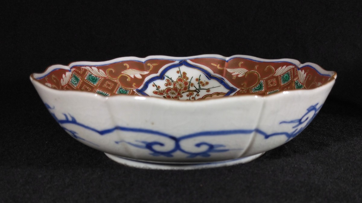 NA3345 小田清山 九谷焼 細字名人 色絵金彩青粒手 - メルカリ NA3345