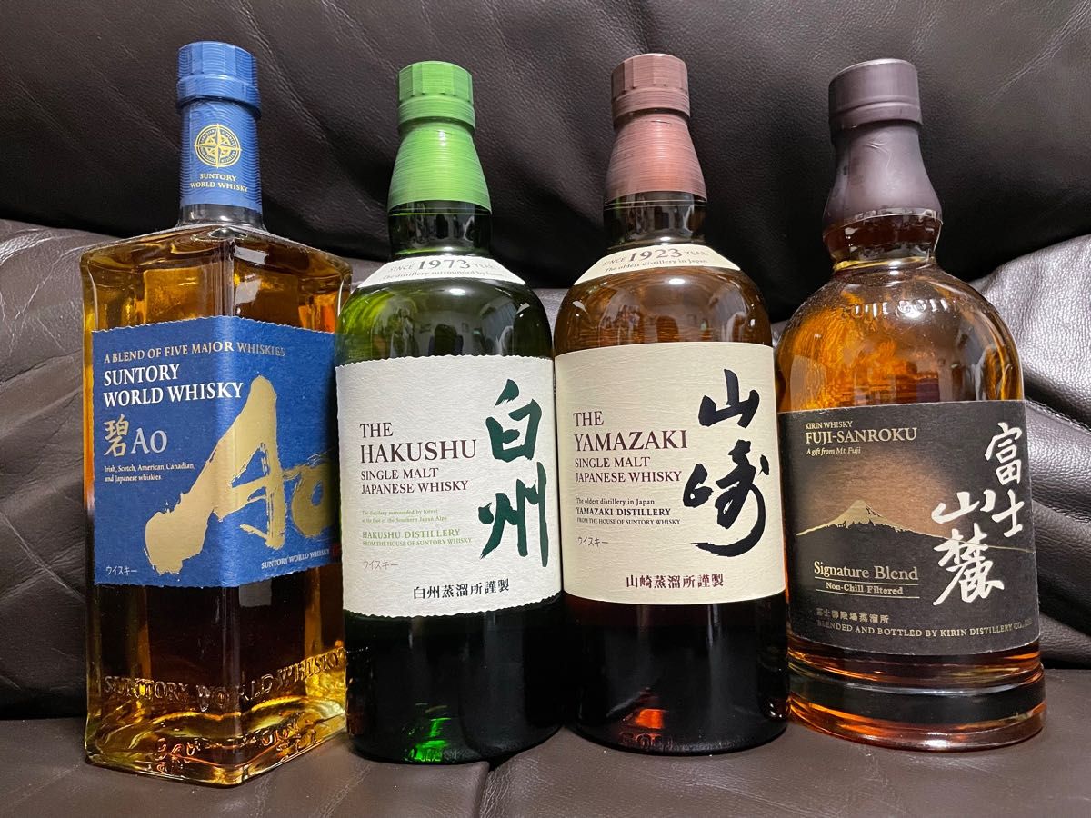 サントリーオールドウイスキー4本セット 特級ラベル 木箱入り