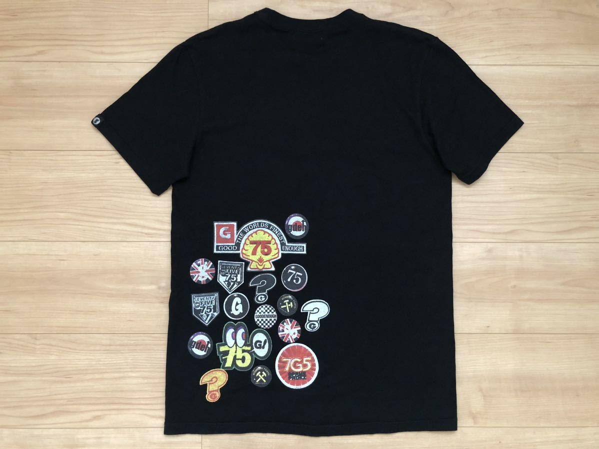 激レア 美品 GOODENOUGH グッドイナフ プリントTシャツ 名作ワッペン