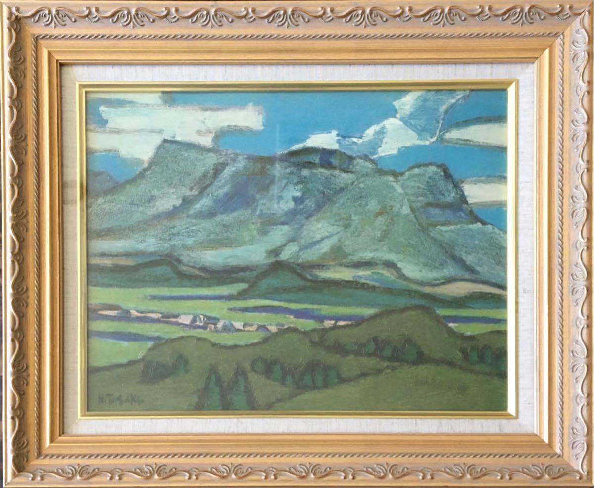 真作【限定250部・田崎廣助石版画名作選「阿蘇ニ景・快晴の阿蘇/朝暁の