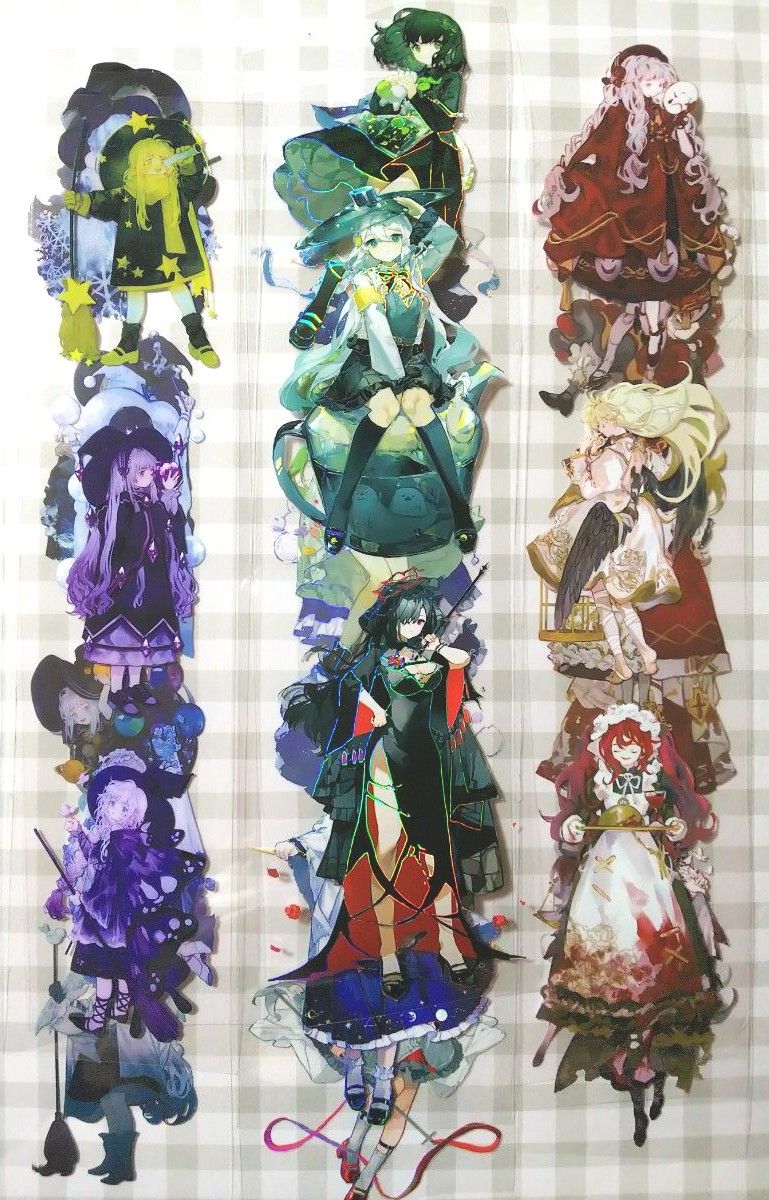 切り売り】海外マステ 人物マステ 可愛いダークファンタジー系女の子