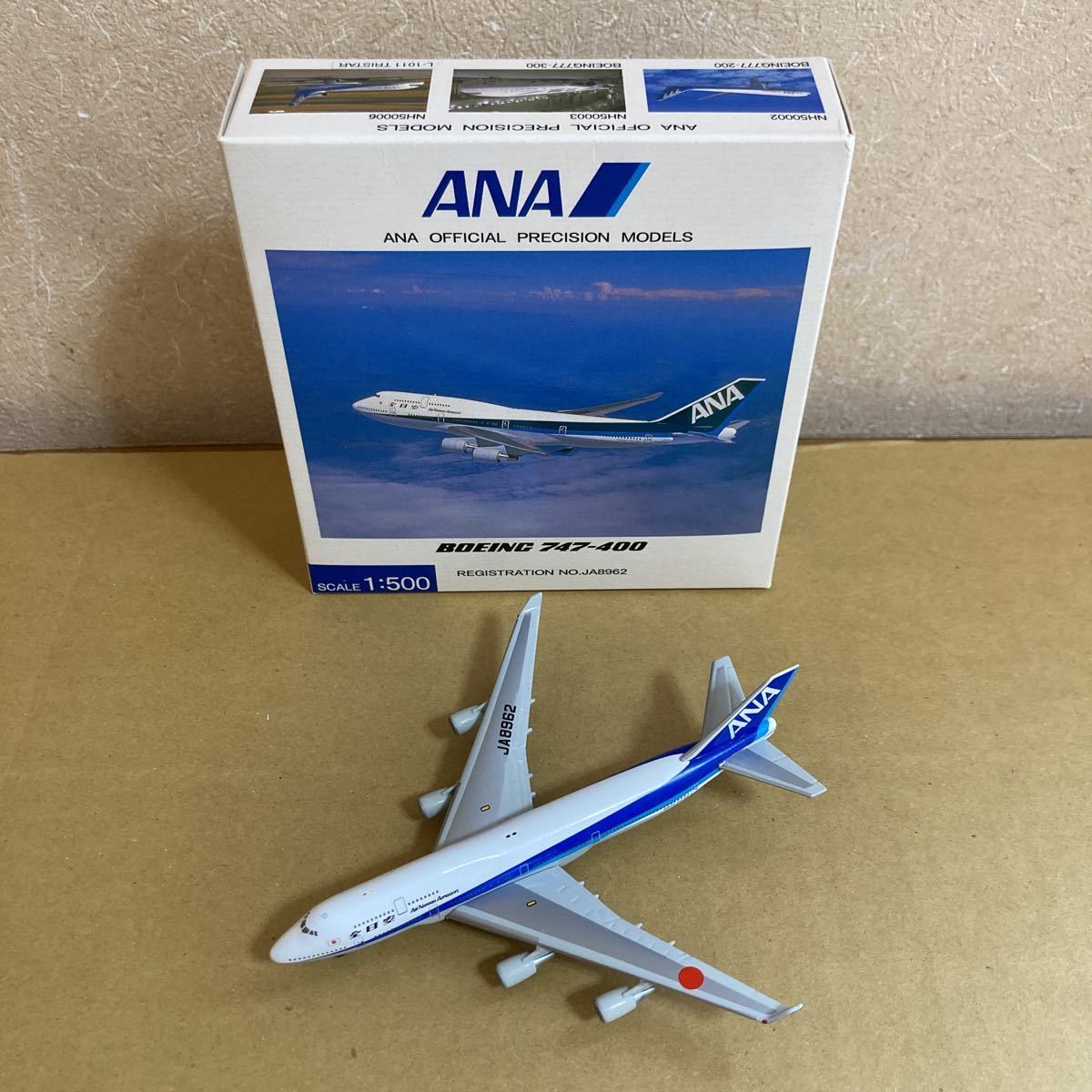 Yahoo!オークション - 全日空商事 1/500 ANA B747-400 JA8962 全日空