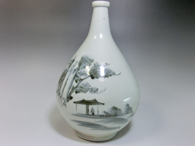 古伊万里鶴首徳利／花瓶・一輪挿し・骨董・アンティーク・レトロ・江戸