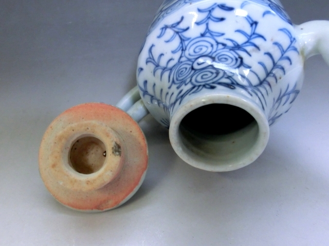 Yahoo!オークション - 水注 古い染付花唐草紋 水差し お茶道具 古玩 唐