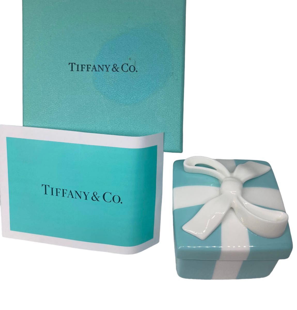 新品未使用】ティファニー ブルーボックス 陶器 小物入れ Tiffany ミニ