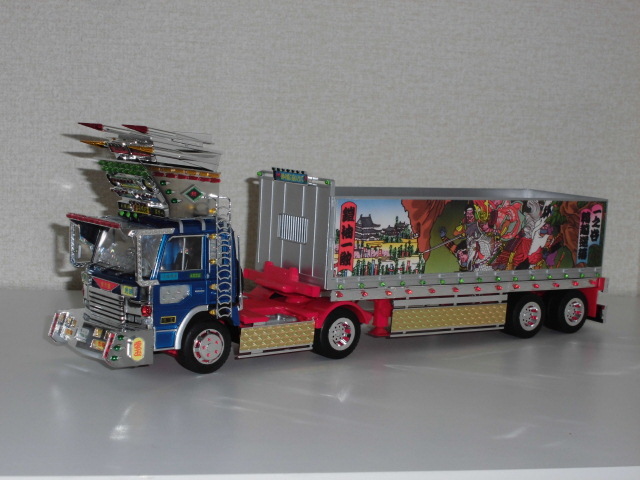 Yahoo!オークション - アオシマ 1/32 デコトラプラモデル 完成品 （ジ