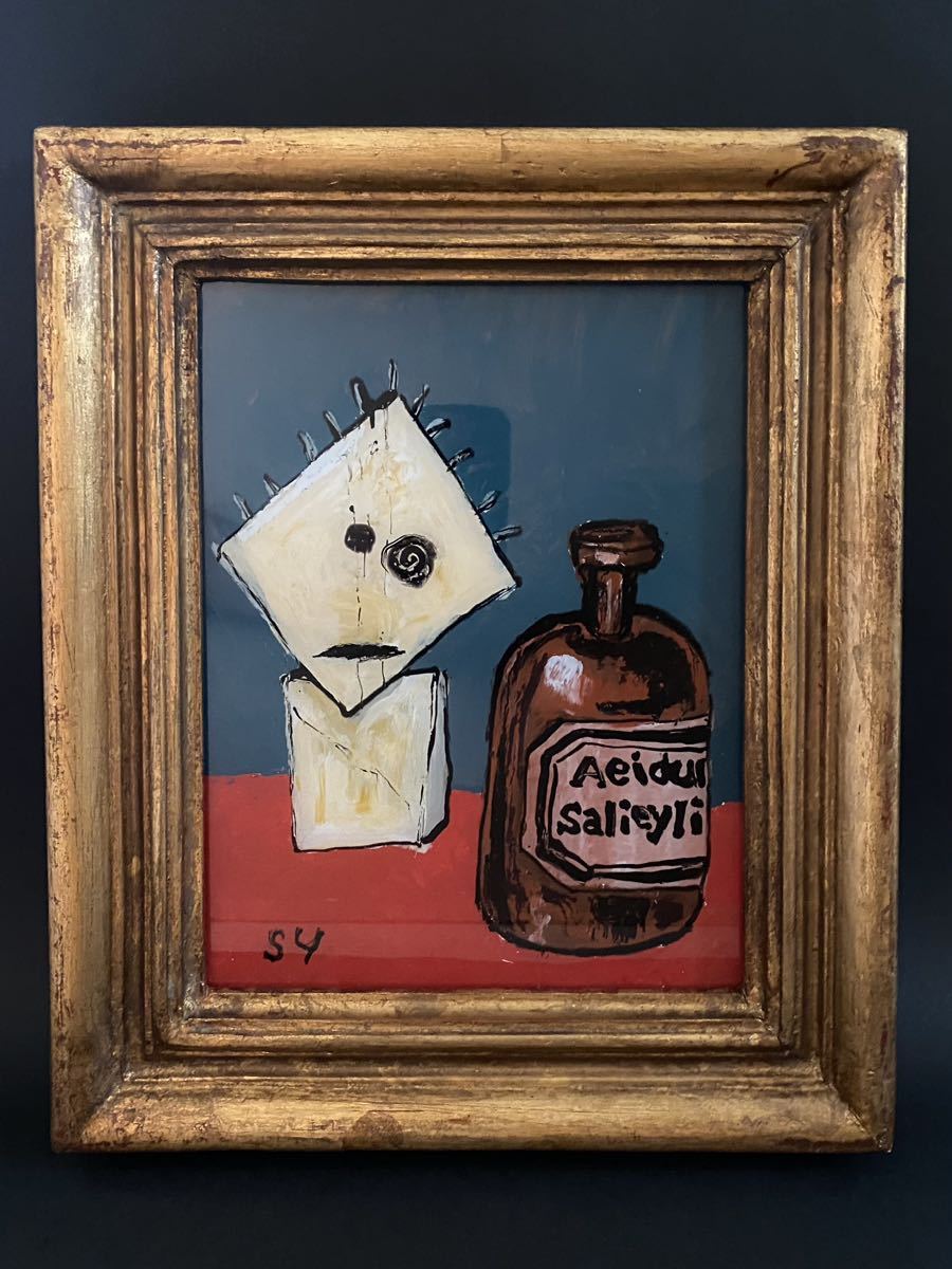 貴重！柚木沙弥郎 アクリル画 鼠 貴重！柚木沙弥郎 アクリル画 鼠 貴重