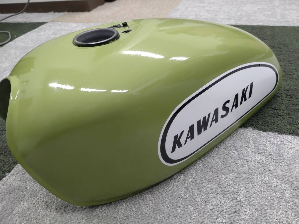 美品】Kawasaki 250TR純正タンク グリーン Kawasaki 250TR純正タンク