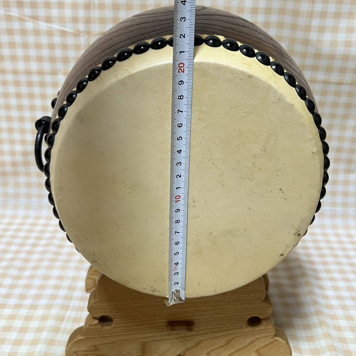 小型和太鼓 バチ付き 伝統的デザイン 小型和太鼓 バチ付き 伝統的デザイン