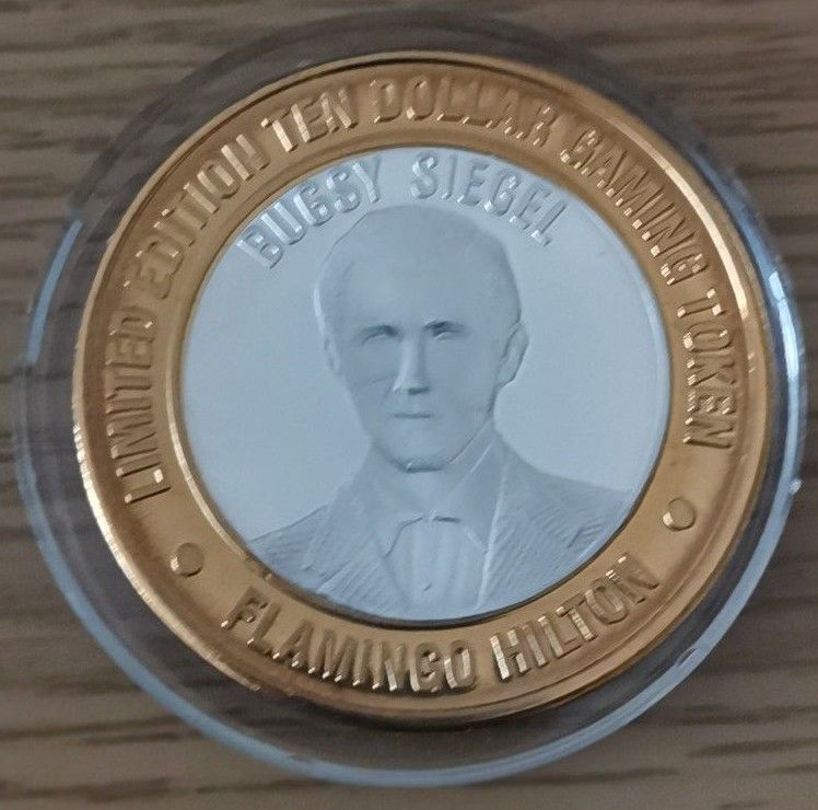 アメリカ ラスベガス カジノ 10ドルトークンコイン メダル 銀貨