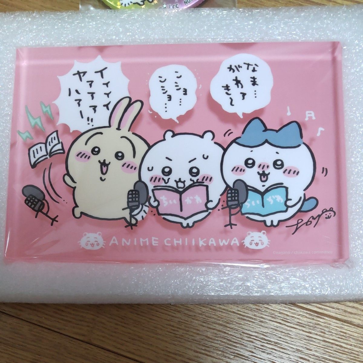 ちいかわ Blu-ray・DVD初回生産限定特典 アクリルブロック 缶バッジ