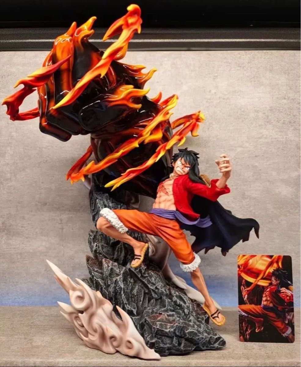 最終値下げ 鑑賞用 ルフィ 業火拳銃 レッドロック ガレージキット