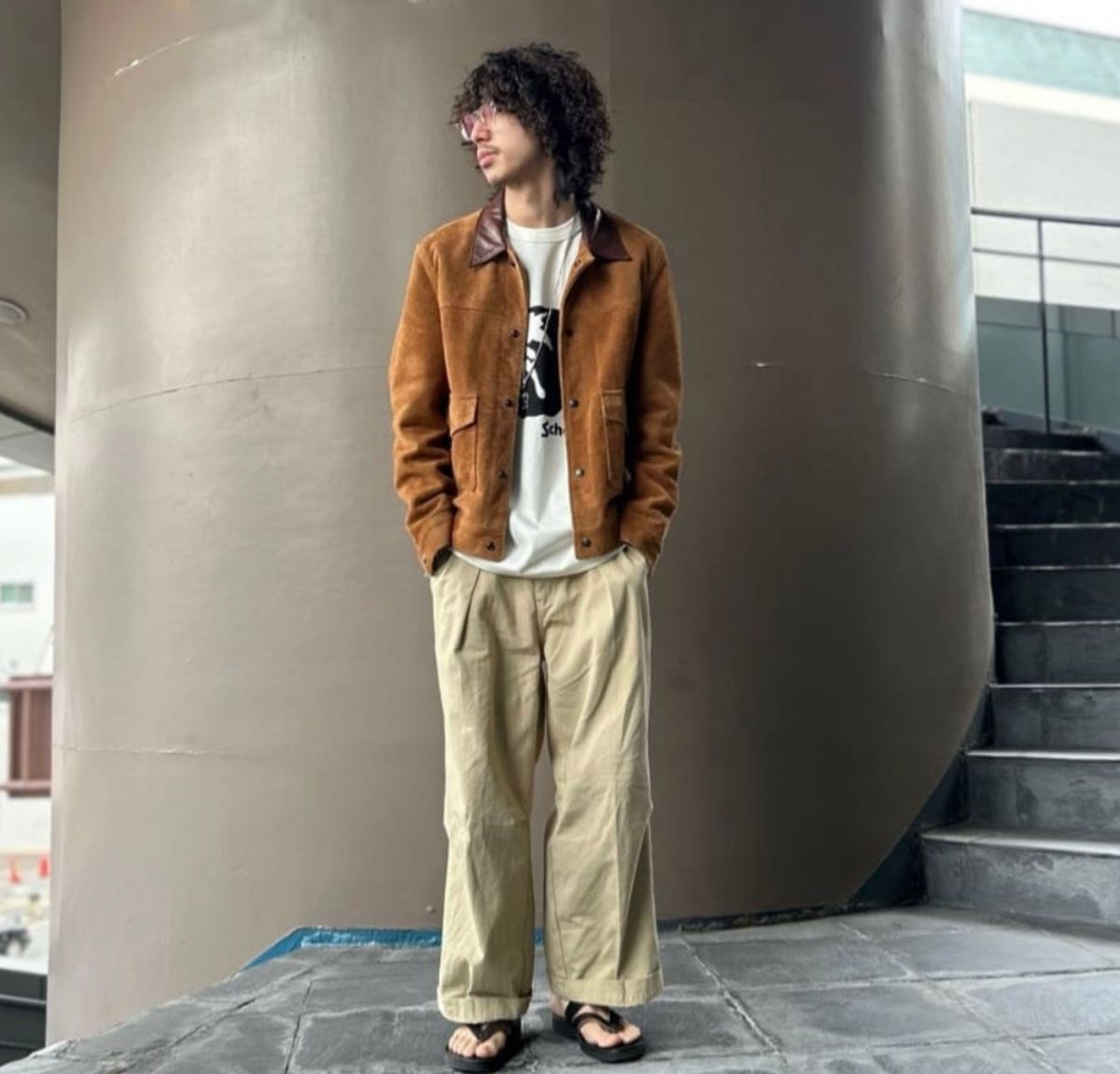 schott スウェードジャケット ボアジャケット 38 レザージャケット