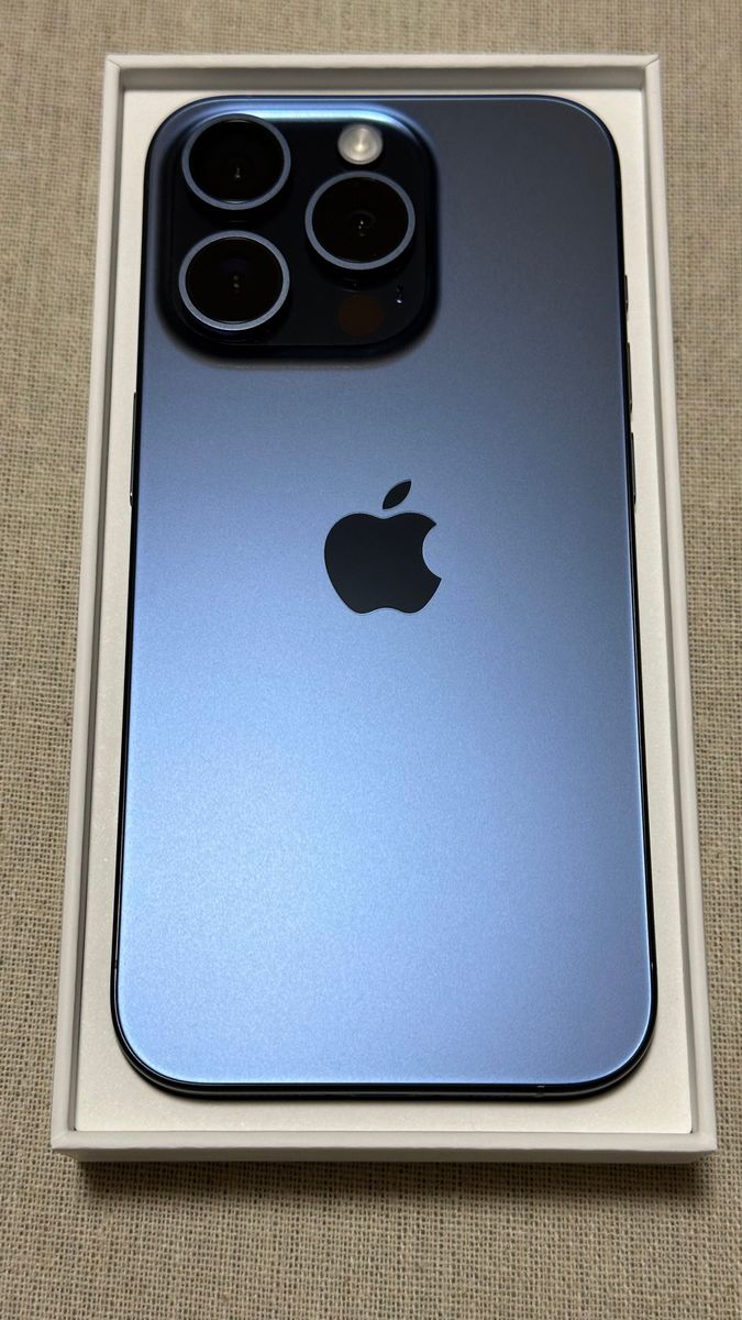 iPhone15 pro 256GB ブルーチタニウム 本体 Apple Store購入 SIMフリー