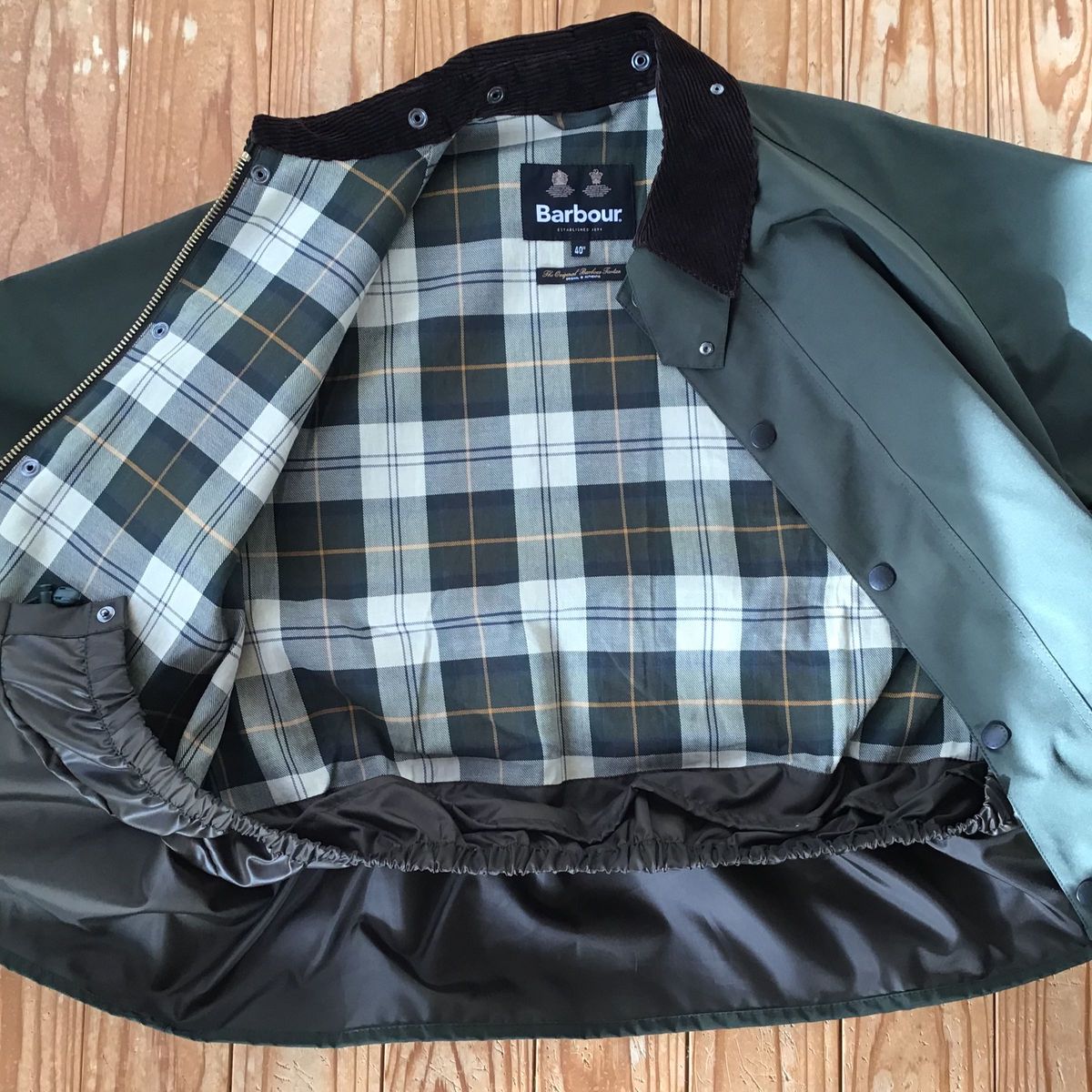 Barbour×BEAMS F 別注 バブアー トランスポート2 レイヤージャケット