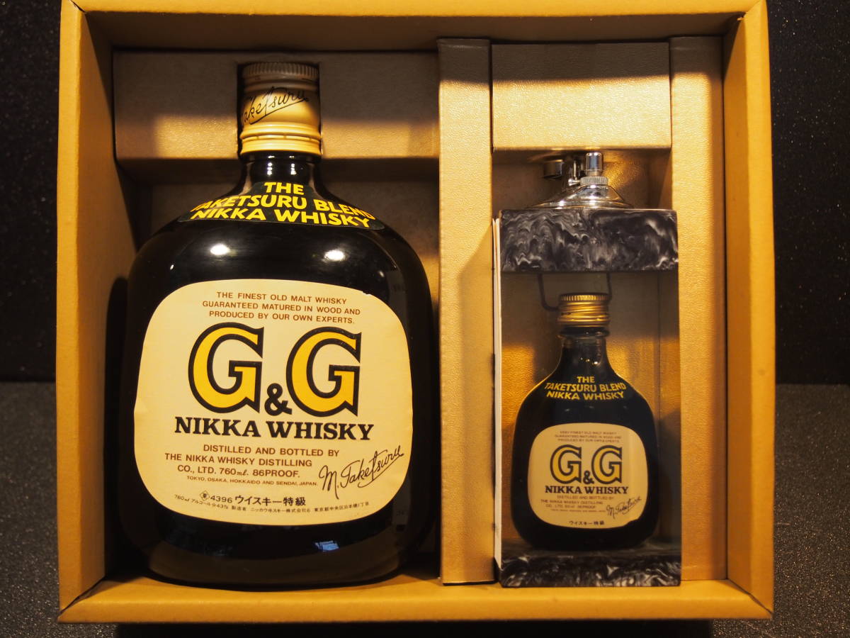 NIKKA WHISKY ニッカ ウイスキー G&G 黒ビン 竹鶴ブレンド