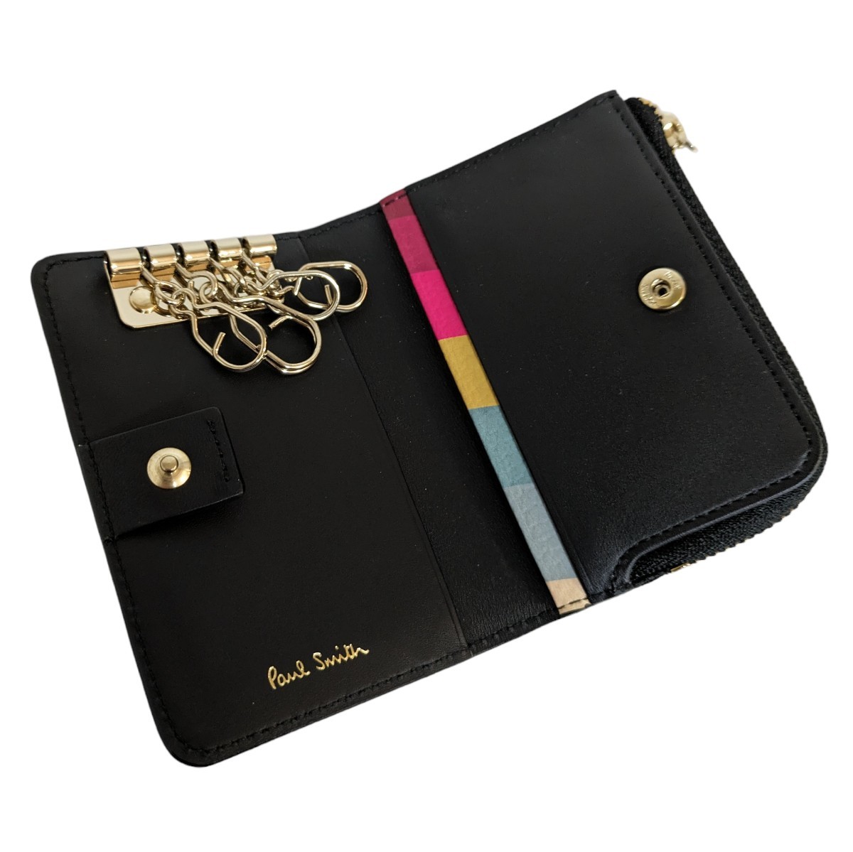 新品 ポールスミス Paul Smith キーケース バルーンバニーエンボス 4連